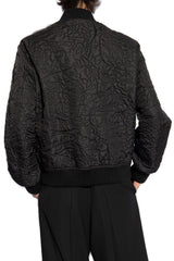 Versace Barocco-quilted Button-up Bomber Jacket - Men