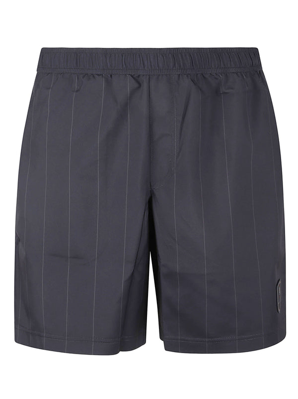 Brunello Cucinelli Logo Patched Stripe Shorts - Men