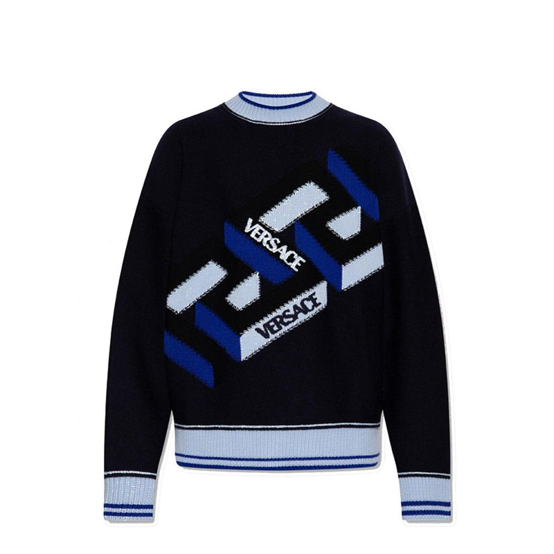 Versace Wool Logo Sweater - Men - Piano Luigi