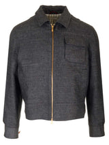 Brunello Cucinelli Denim Effect Linen Jacket - Men