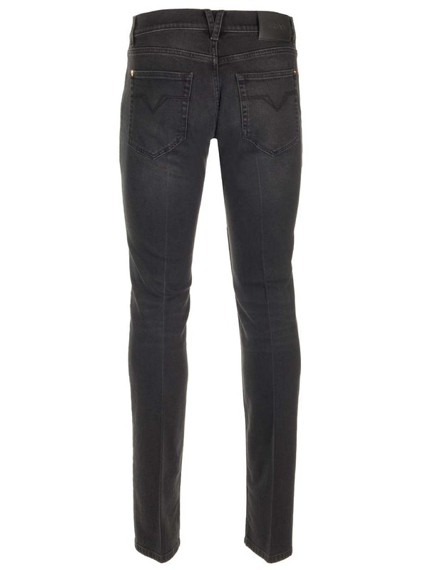 Versace Stretch Denim Slim Fit Jeans - Men