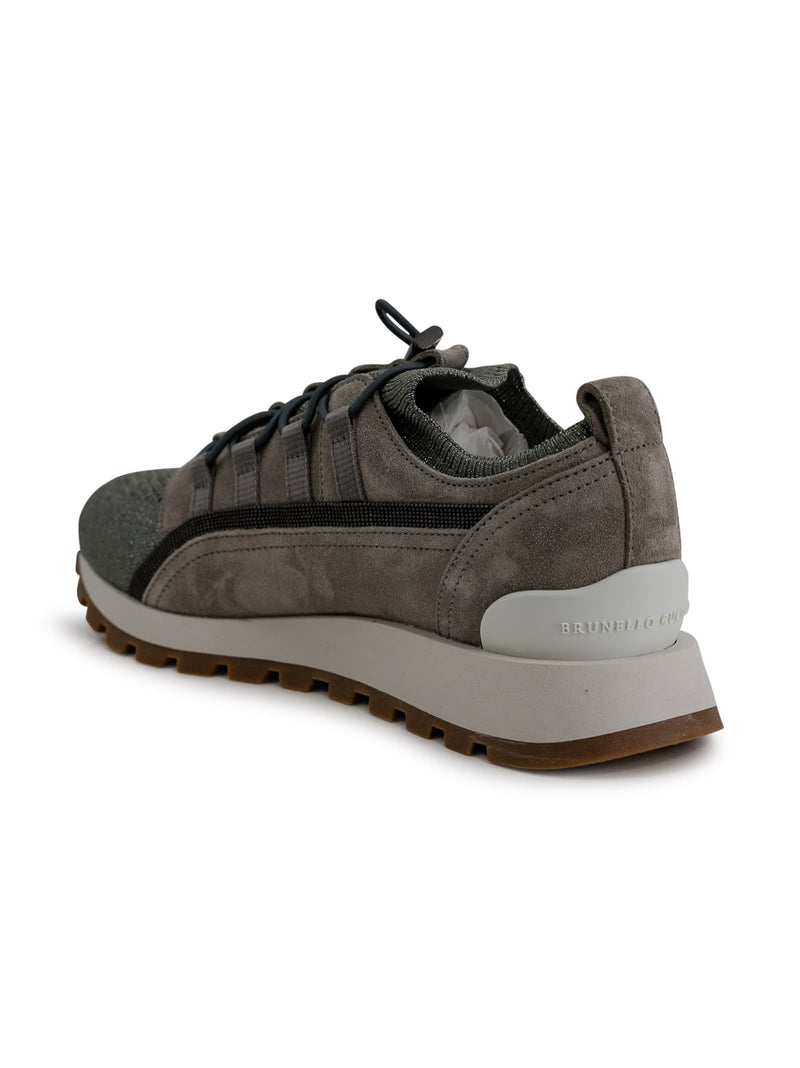Brunello Cucinelli Panelled Leather Sneakers - Women