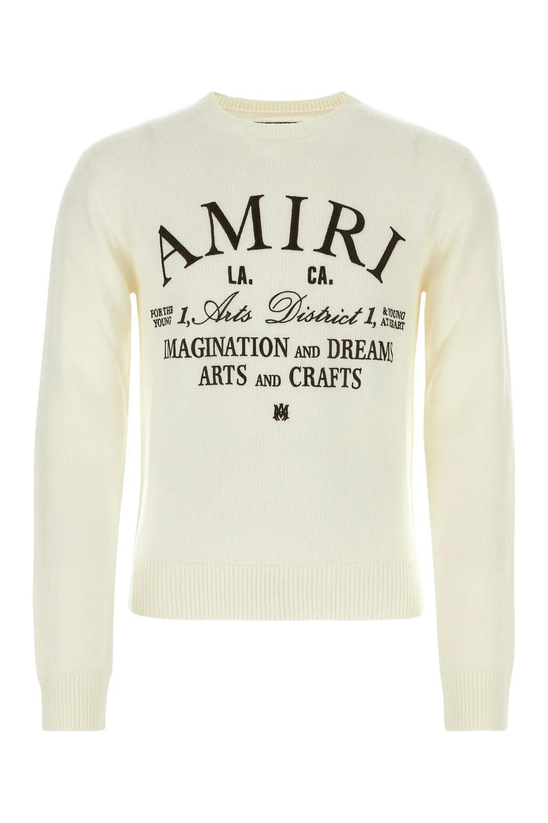 AMIRI Ivory Wool Blend Arts District Sweater - Men