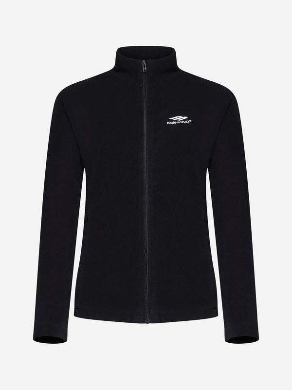 Balenciaga Polar Fleece Zip-up Track Jacket - Women