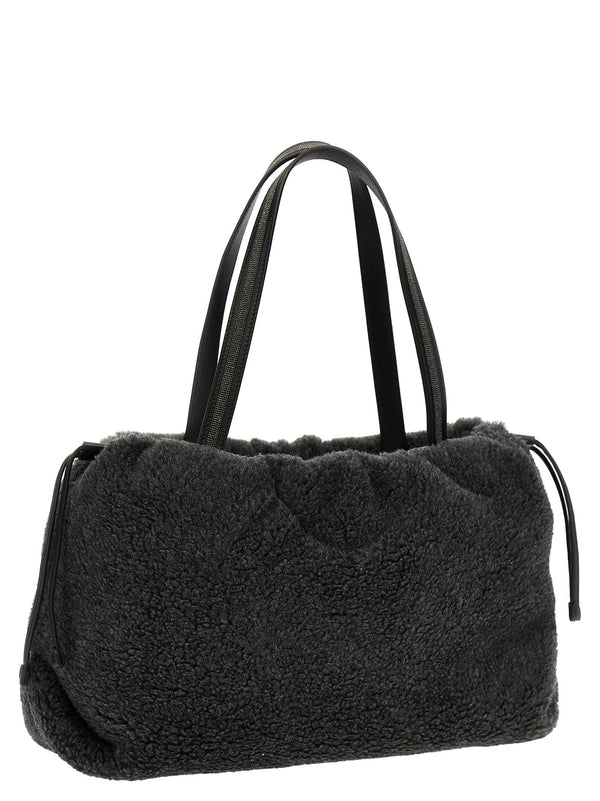 Brunello Cucinelli Teddy Fabric Handbag - Women