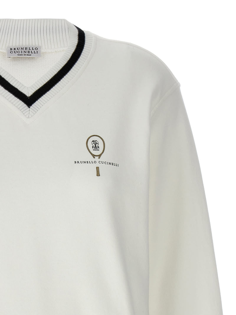 Brunello Cucinelli Logo Embroidery Sweatshirt - Women