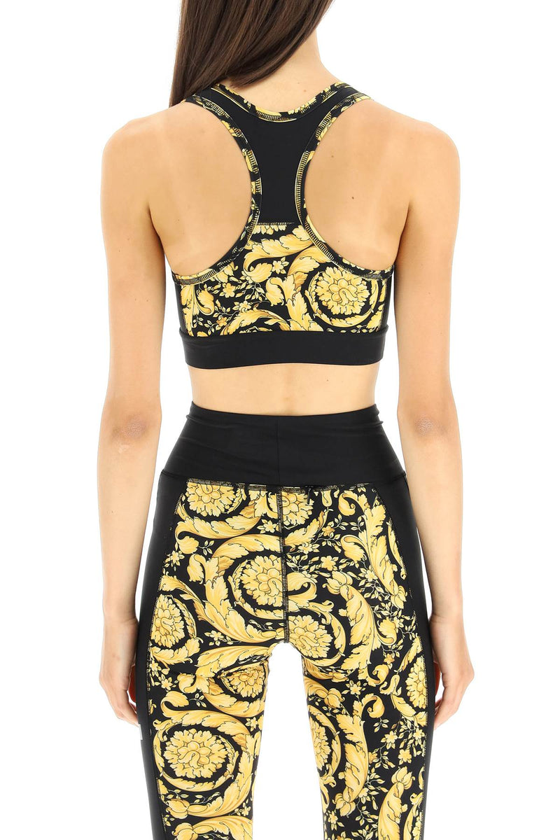 Versace Barocco Print Cropped Sports Top - Women