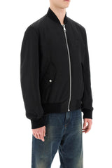 Balmain Nylon Bomber Jacket With Logo Print - Men