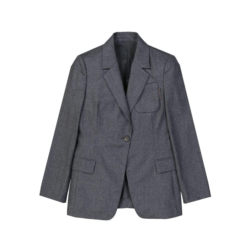 Brunello Cucinelli Virgin Wool Blazer - Women - Piano Luigi