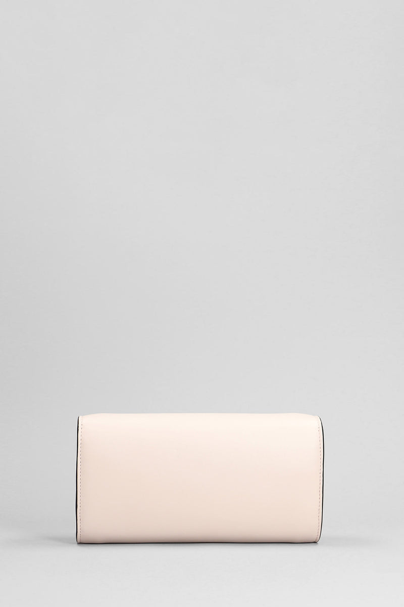 Christian Louboutin Loubi54 Wallet In Rose-pink Leather - Women