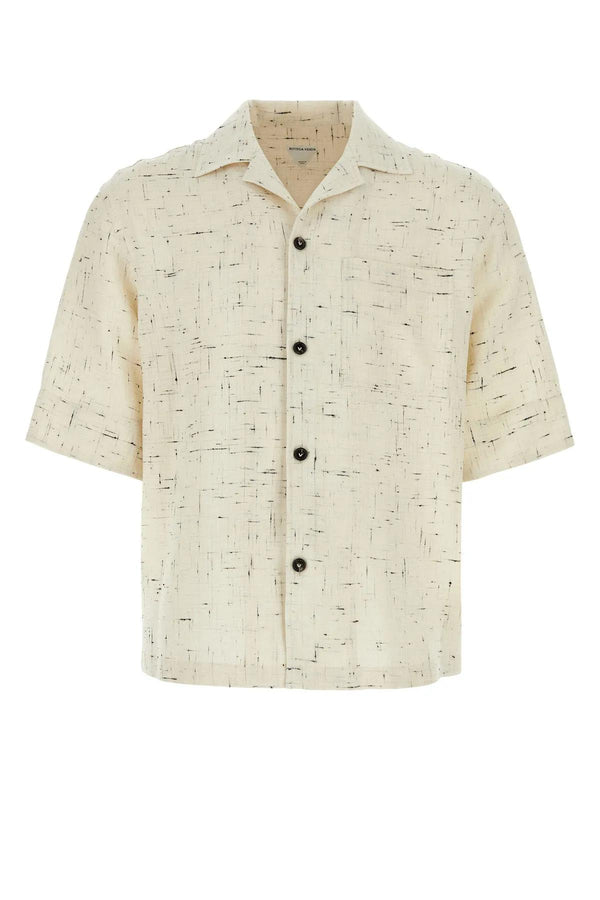 Bottega Veneta Ivory Viscose Blend Shirt - Men