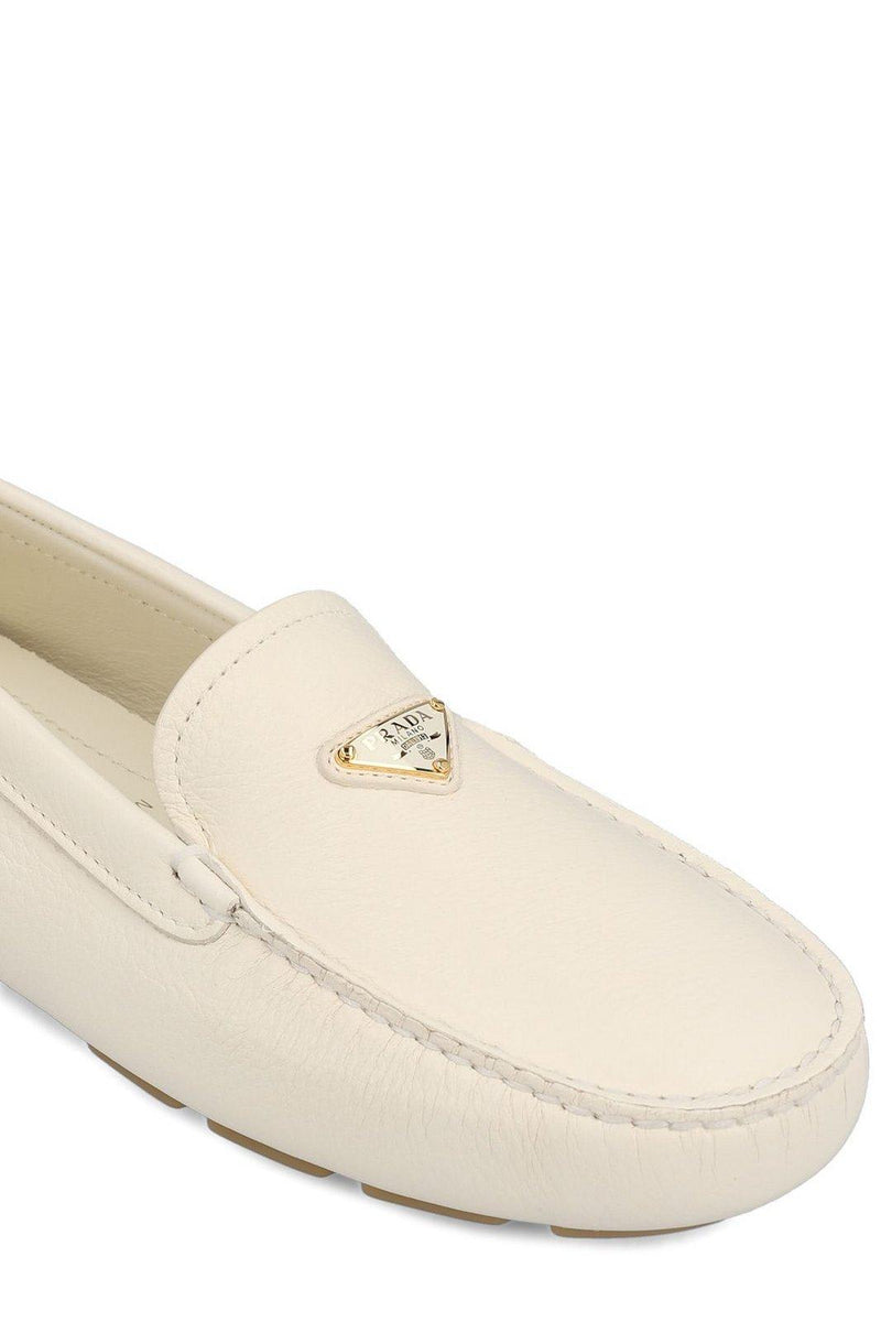 Prada Triangle-logo Slip-on Loafers - Women