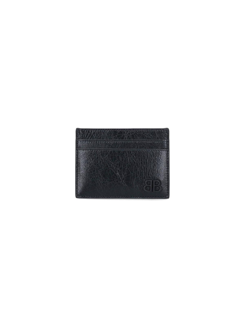 Balenciaga Bb Logo Plaque Card Holder - Men