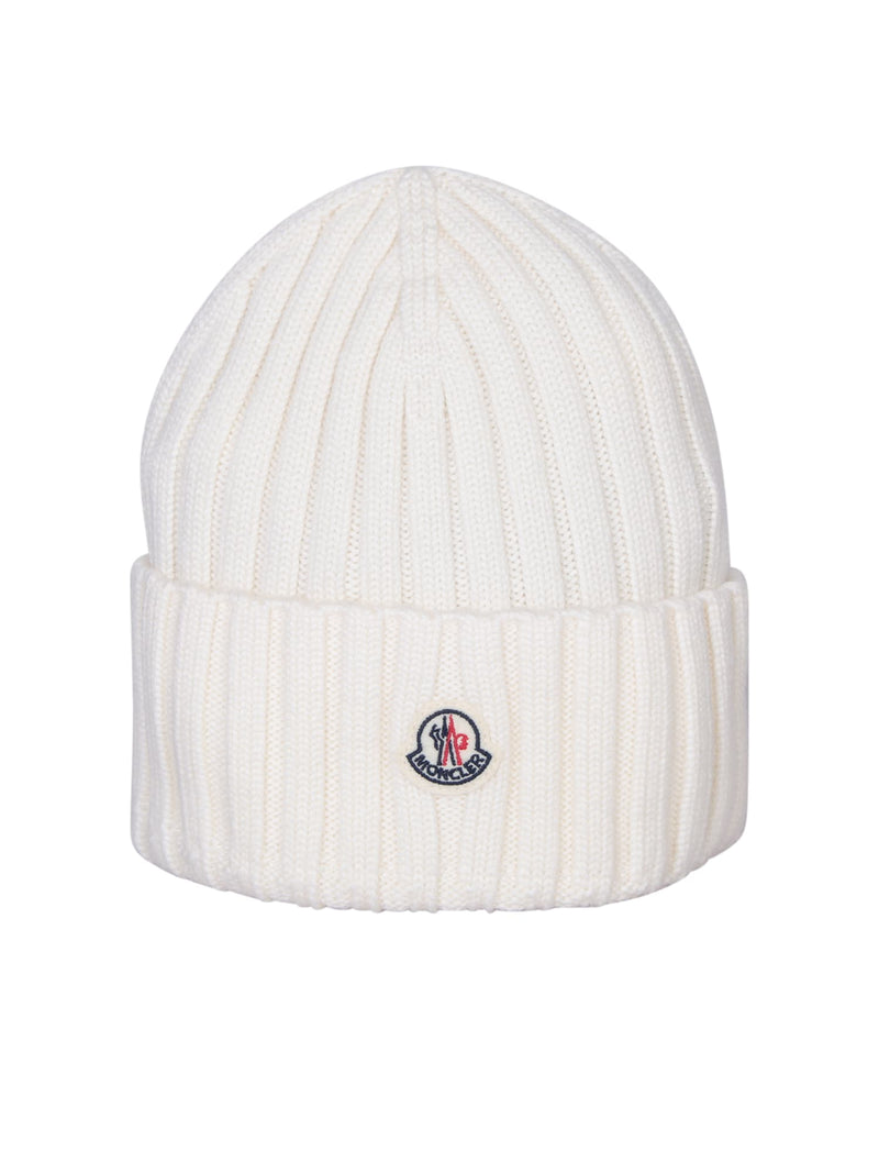 Moncler Ivory Beanie - Women