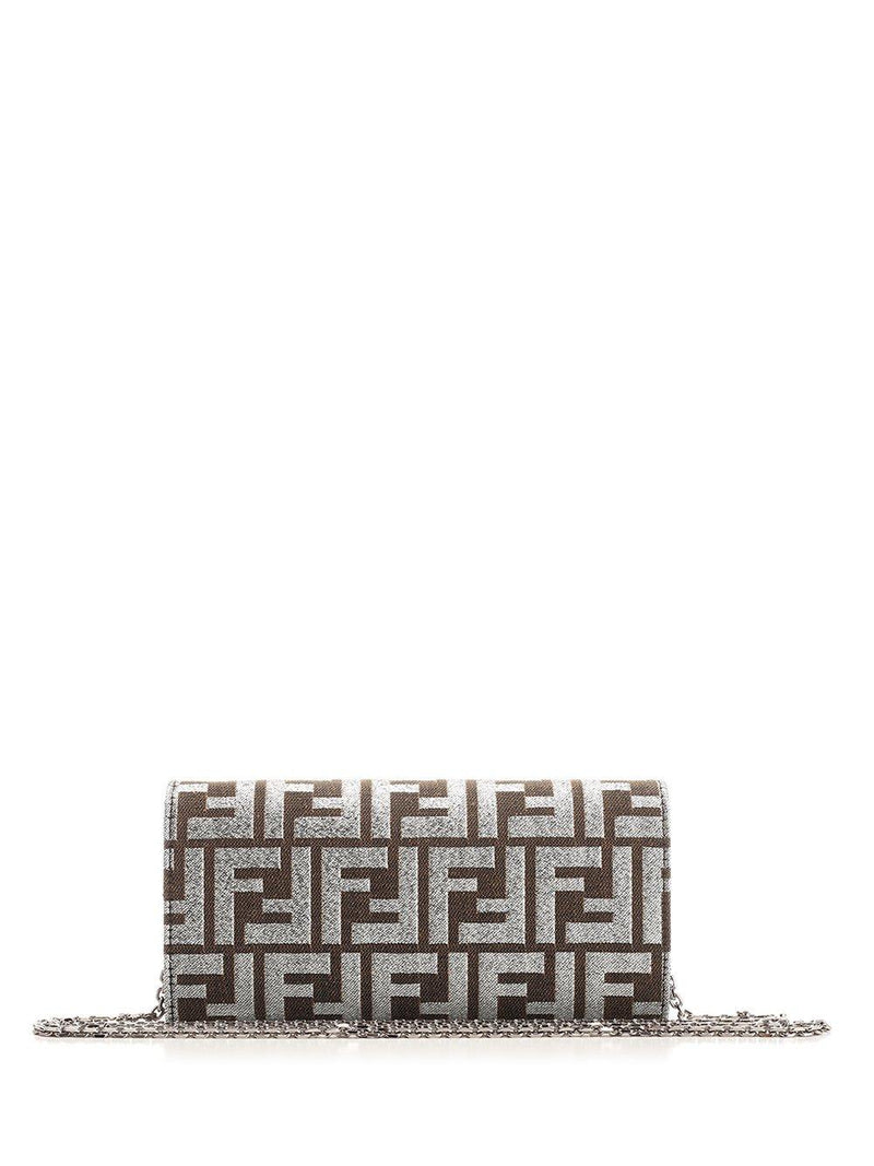 Fendi Baguette Continental Chain Wallet - Women