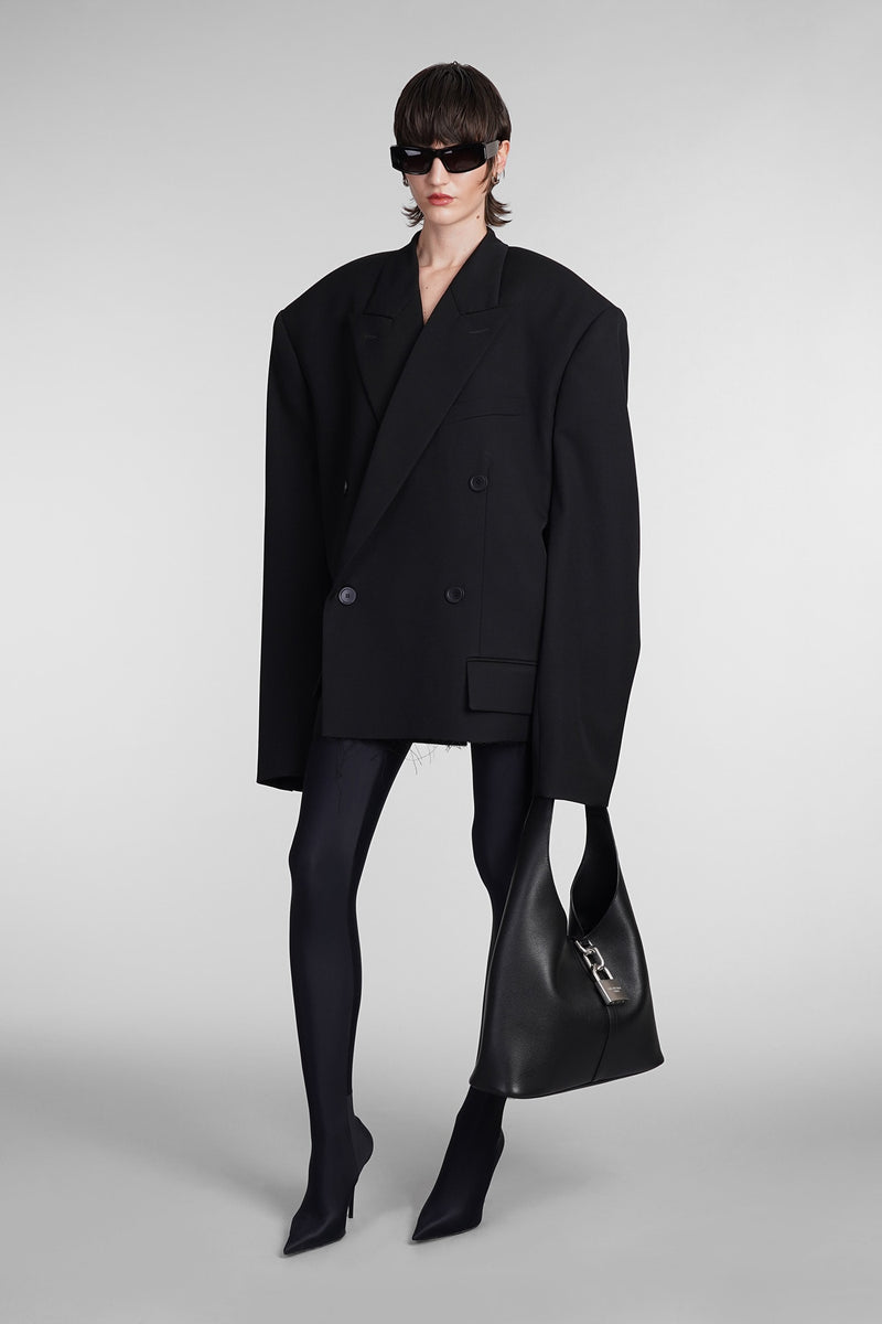 Balenciaga Blazer In Black Wool - Women