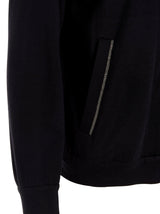 Brunello Cucinelli Cotton And Silk Sweatshirt With Hood - Women