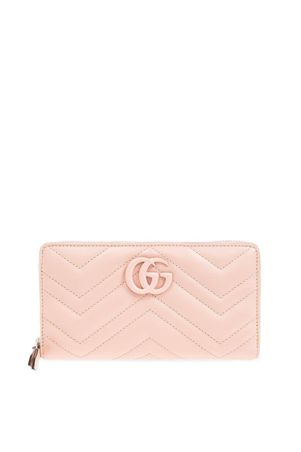 Gucci Gg Marmont Quilted Zip-around Wallet - Women