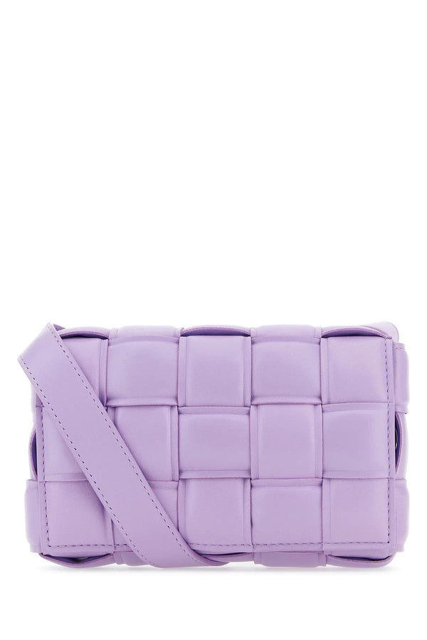 Bottega Veneta Lilac Nappa Leather Small Padded Cassette Crossbody Bag - Women