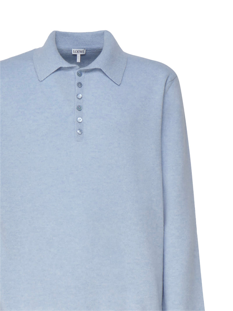 Loewe Polo Sweater In Soft Cashmere - Men