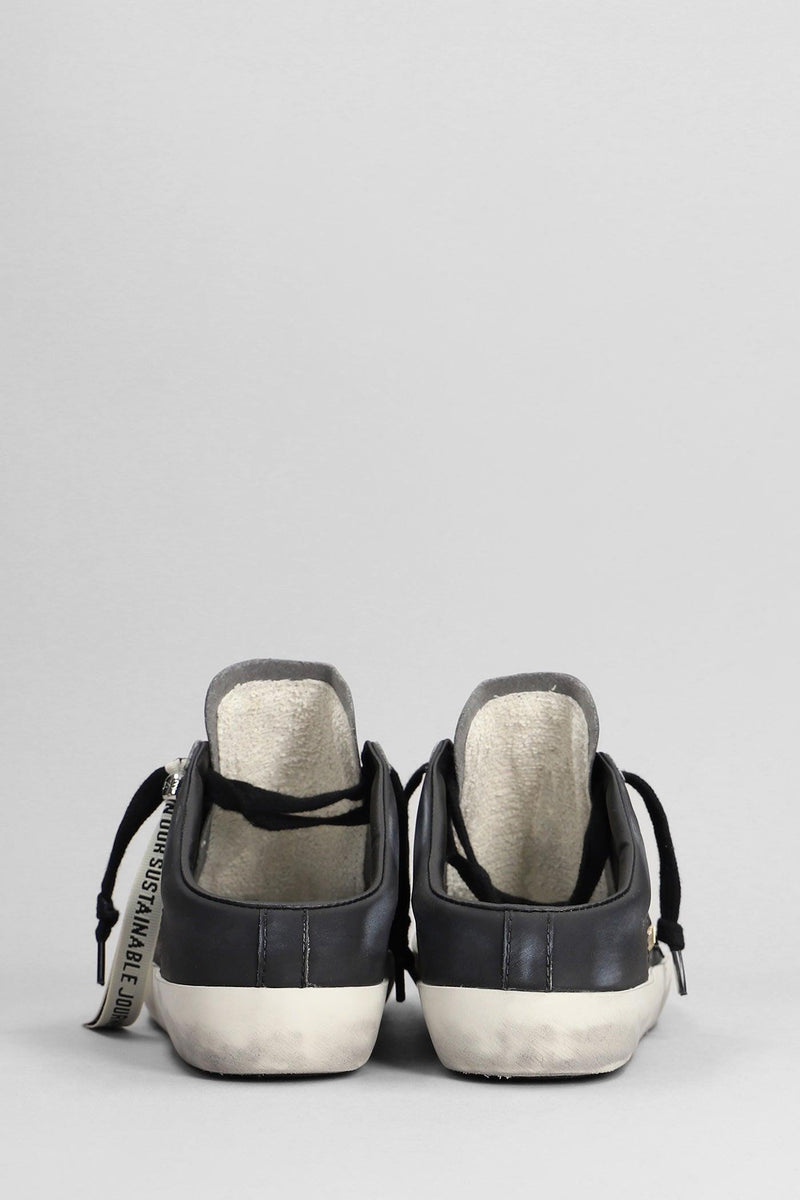 Golden Goose Superstar Sneakers In Black Leather - Women - Piano Luigi