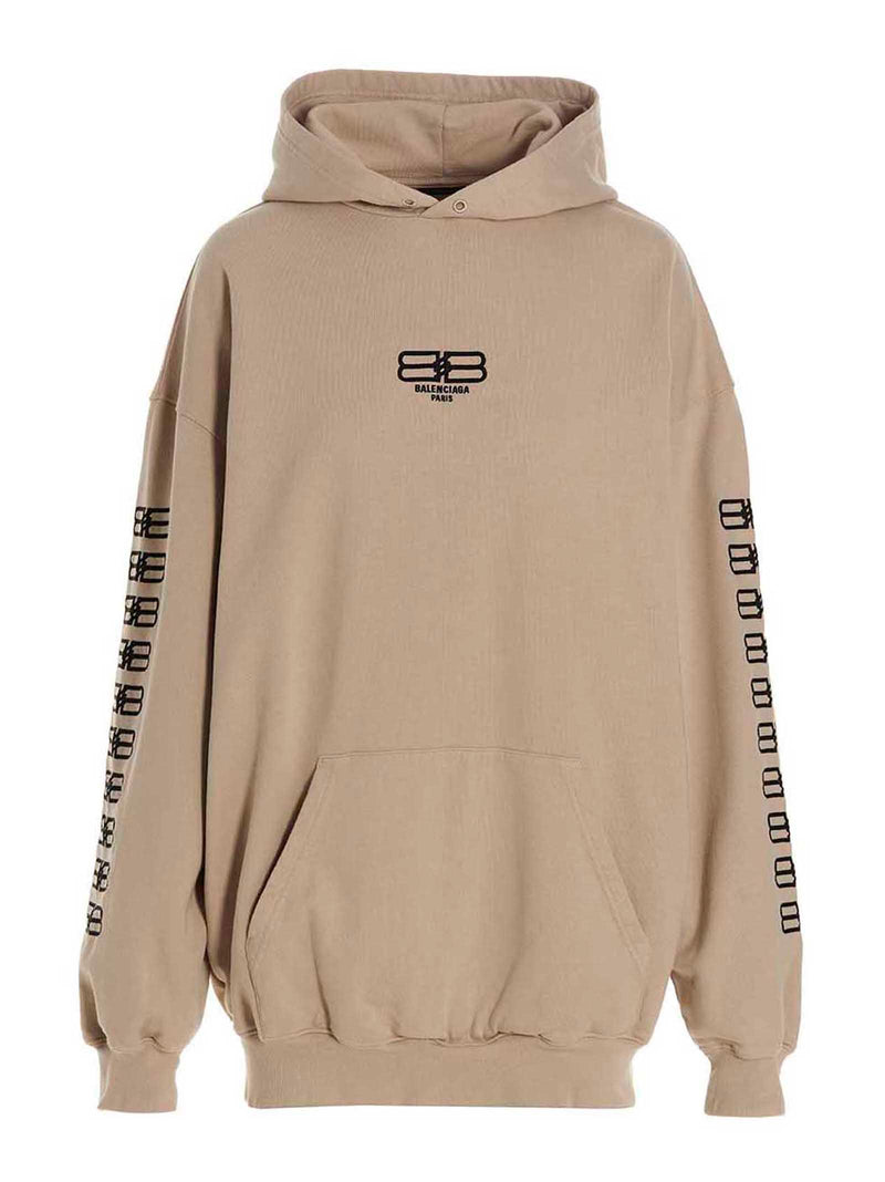 Balenciaga Sweatshirt In Beige Cotton - Women - Piano Luigi