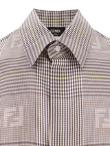 Fendi Prince Of Wales Silk Shirt - Men - Piano Luigi