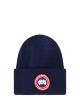 Canada Goose Artic Disc Blue Wool Beanie - Men - Piano Luigi