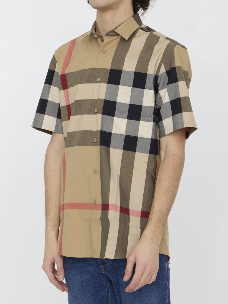 Burberry Check Cotton Shirt - Men - Piano Luigi