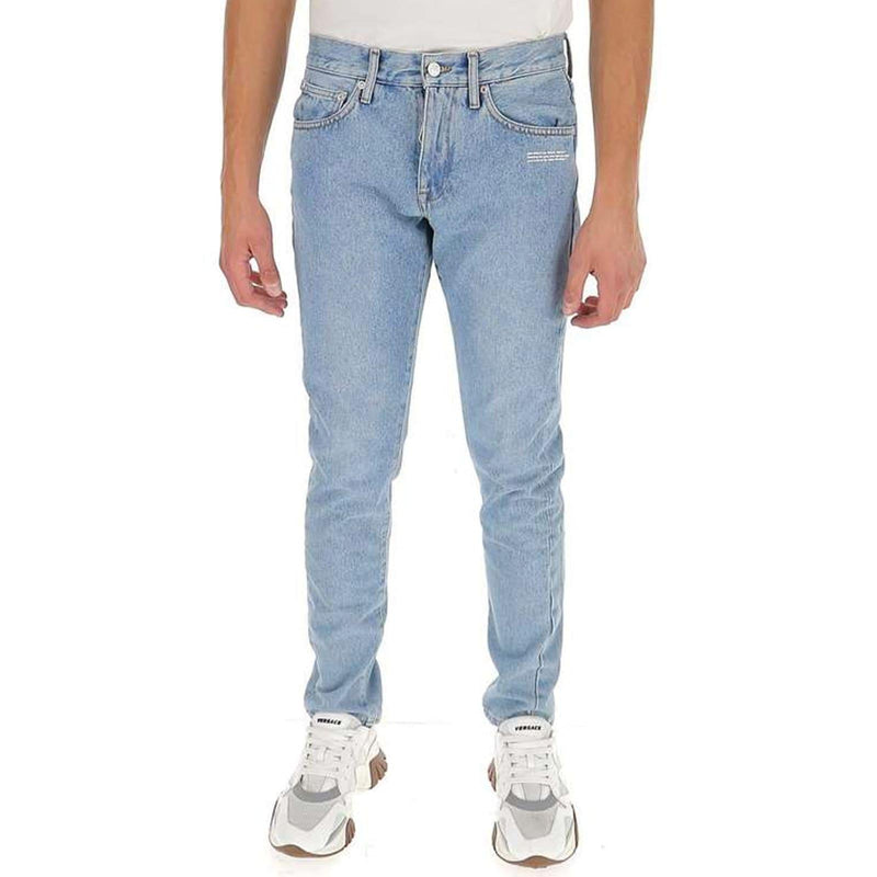 Off-White Cotton Denim Jeans - Men - Piano Luigi