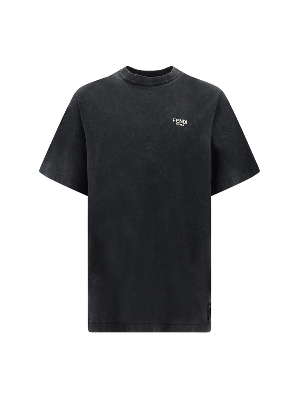 Fendi Black Jersey T-shirt - Men - Piano Luigi