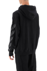 Off-White Hoodie With Contrasting Topstitching - Men - Piano Luigi