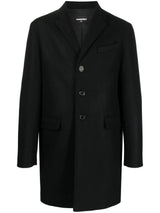 Dsquared2 Single-breasted Long-sleeved Coat - Men - Piano Luigi