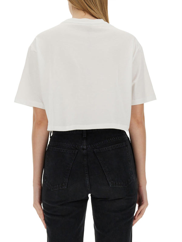 Balmain Logo Print T-shirt - Women - Piano Luigi