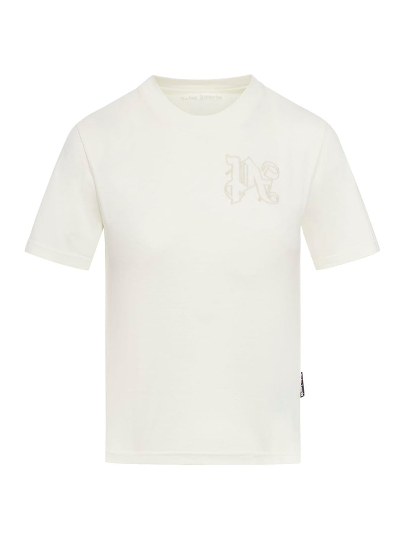 Palm Angels Monogram Fitted Tee - Women - Piano Luigi