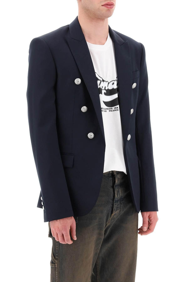 Balmain Blue Wool Jacket - Men - Piano Luigi