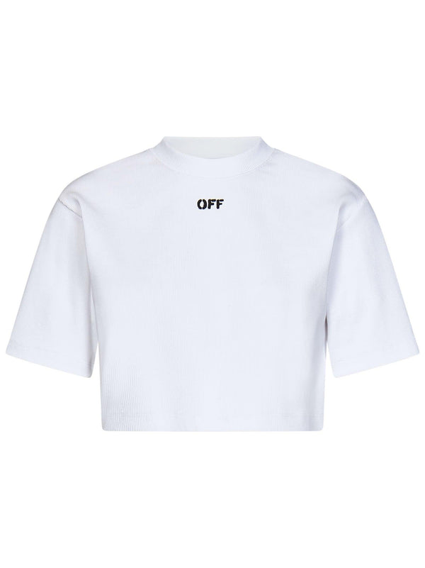 Off-White T-shirt In White Cotton - Women - Piano Luigi