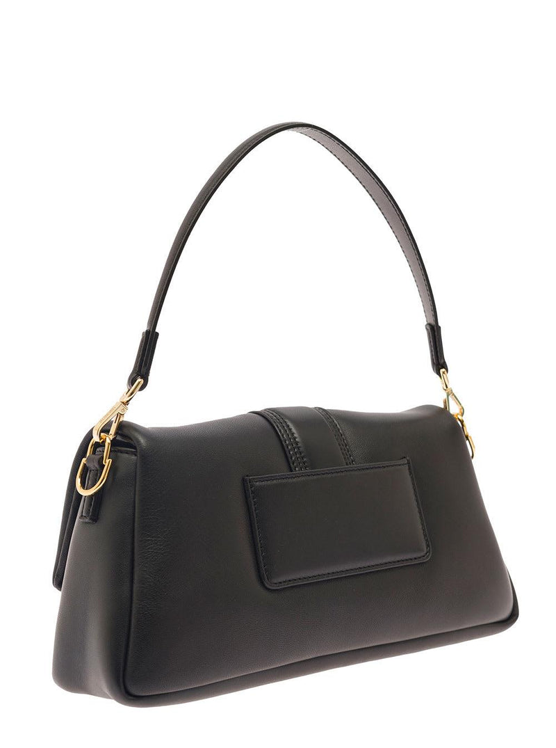 Jacquemus le Bambimou Black Shoulder Bag With Magnetic Fastening And Logo Detail In Leather Woman - Women - Piano Luigi