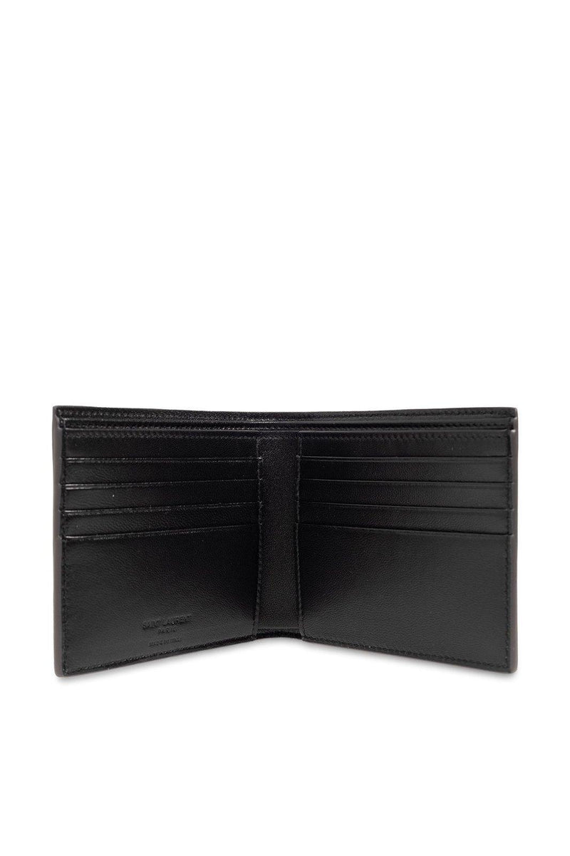 Saint Laurent Logo Detailed Bifold Wallet - Men - Piano Luigi