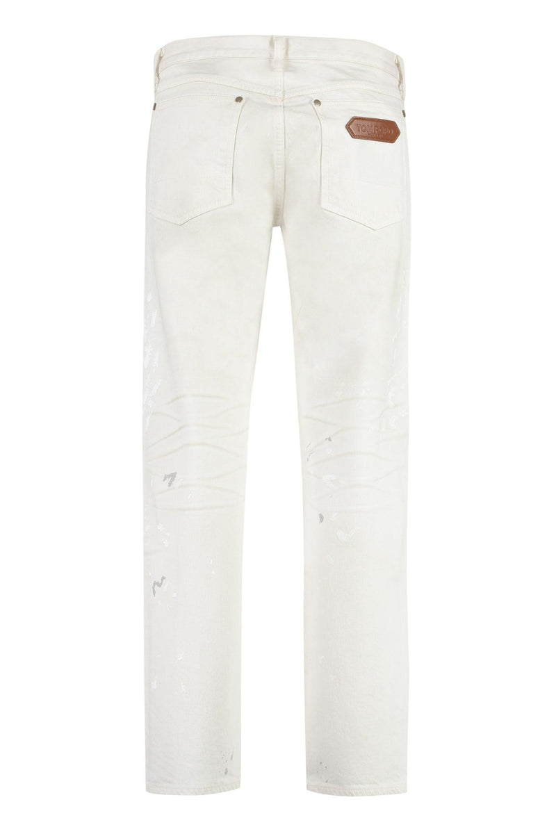 Tom Ford 5-pocket Straight-leg Jeans - Men - Piano Luigi