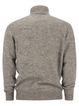 Brunello Cucinelli Turtleneck Sweater In Alpaca, Cotton And Wool - Men - Piano Luigi