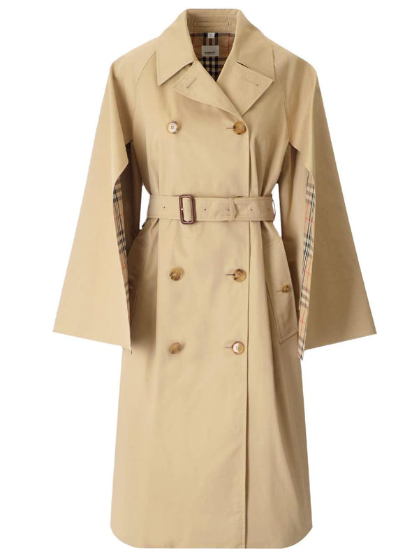 Burberry Trench Coat With Cape Sleeves - Women - Piano Luigi