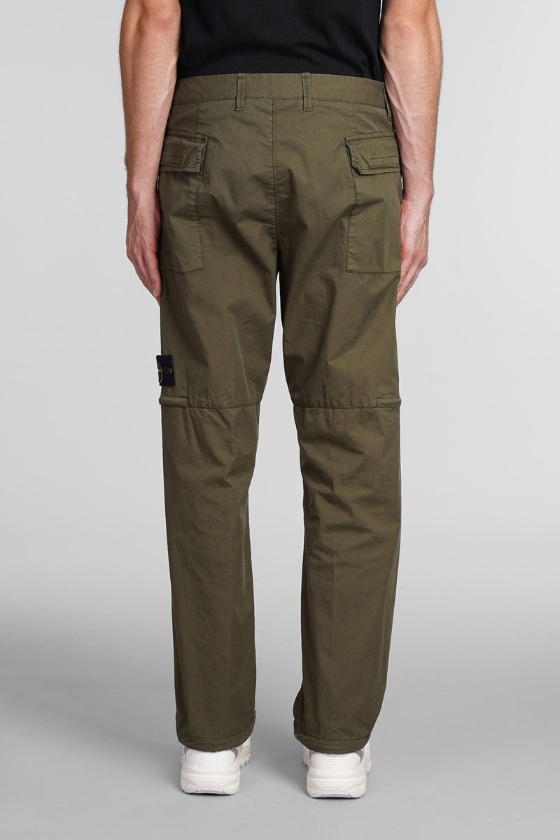 Stone Island Pants In Green Cotton - Men - Piano Luigi