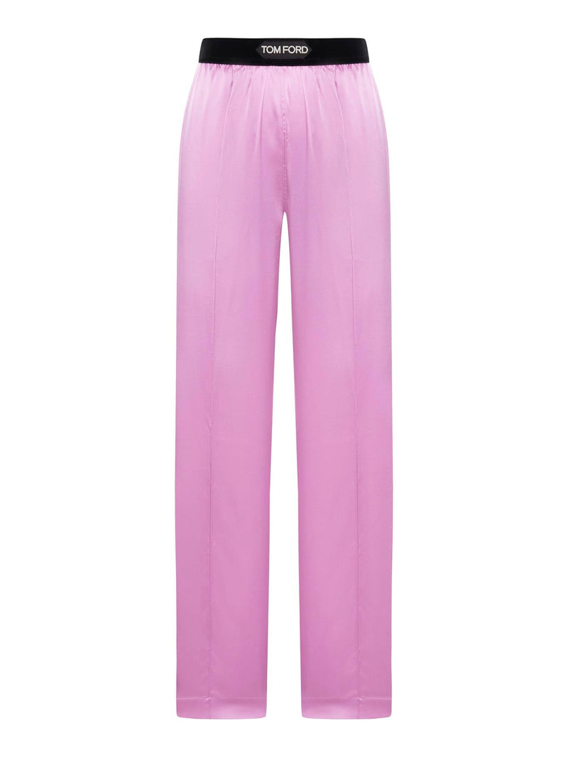 Tom Ford Stretch Silk Satin Pj Pants - Women - Piano Luigi