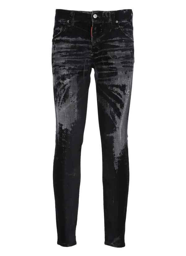 Dsquared2 Black Stretch-cotton Denim Jeans - Men - Piano Luigi