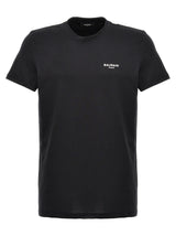 Balmain Flocked Logo T-shirt - Men - Piano Luigi