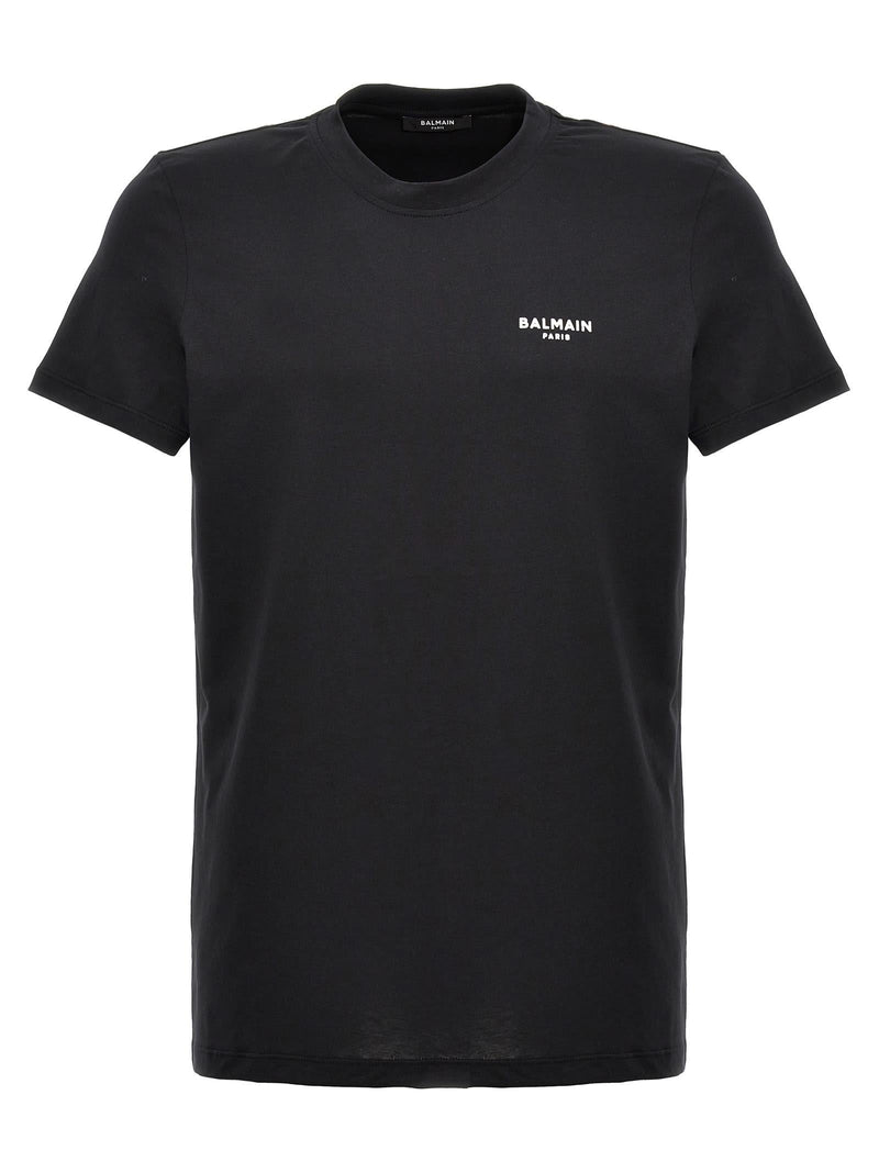 Balmain Flocked Logo T-shirt - Men - Piano Luigi