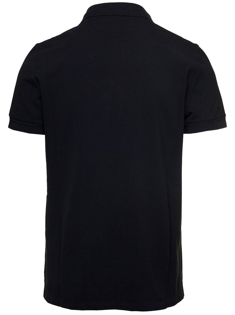 Tom Ford Black Short-sleeves Polo In Cotton Piquet Jersey Man - Men - Piano Luigi