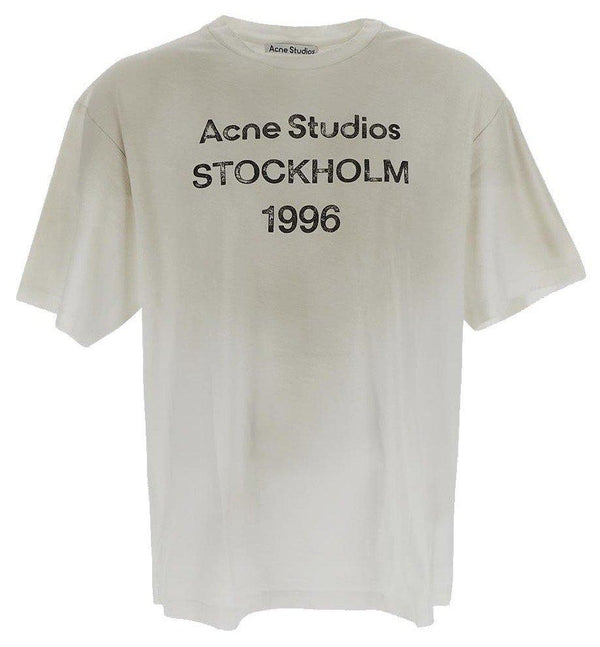 Acne Studios Logo Printed Crewneck T-shirt - Men - Piano Luigi