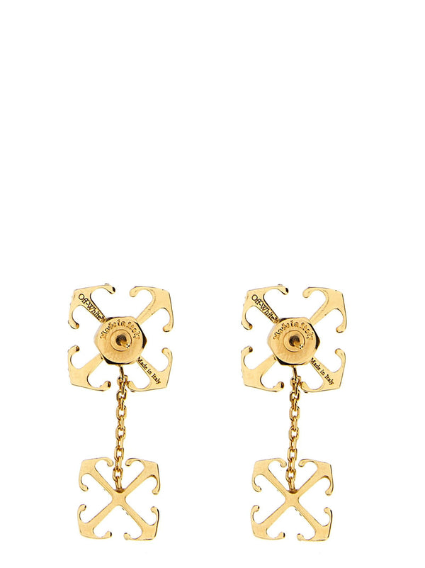 Off-White double Arrow Earrings - Women - Piano Luigi